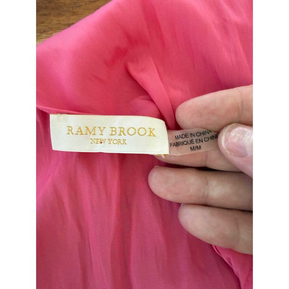 Ramy Brook Lilianna Pink Halter Top Size Medium - Picture 5 of 6
